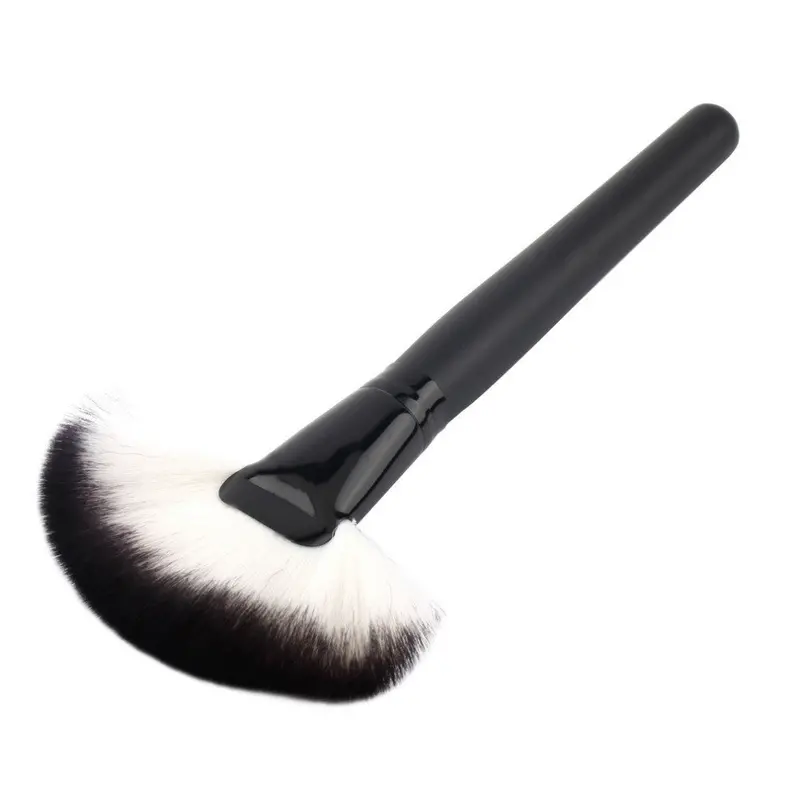 Soft Makeup Large Fan Brush Blush Powder Foundation Make Up Tool Big Fan Cosmetics Brushes 1