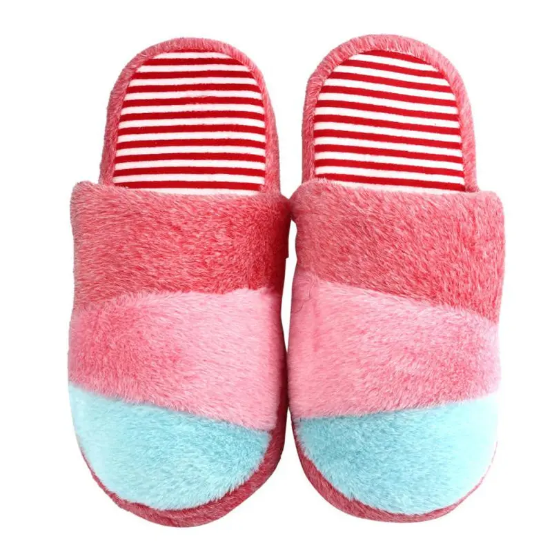 Soft Warm Lovely Velvet Women Ladies Home Anti Slip Slippers Indoor Shoes Cotton Slippers Soft Shoes 5