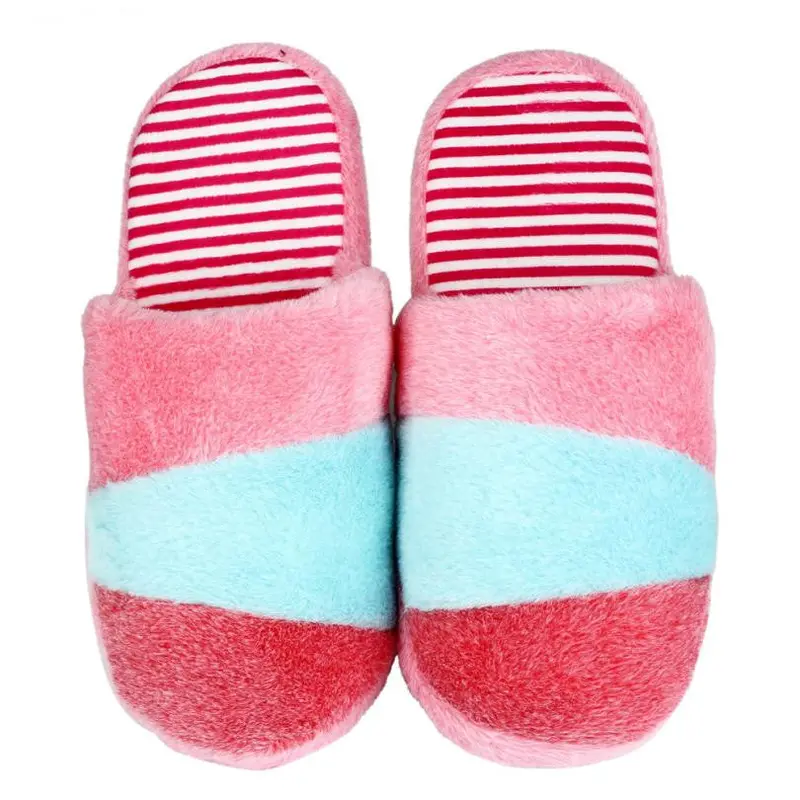 Soft Warm Lovely Velvet Women Ladies Home Anti Slip Slippers Indoor Shoes Cotton Slippers Soft Shoes 5