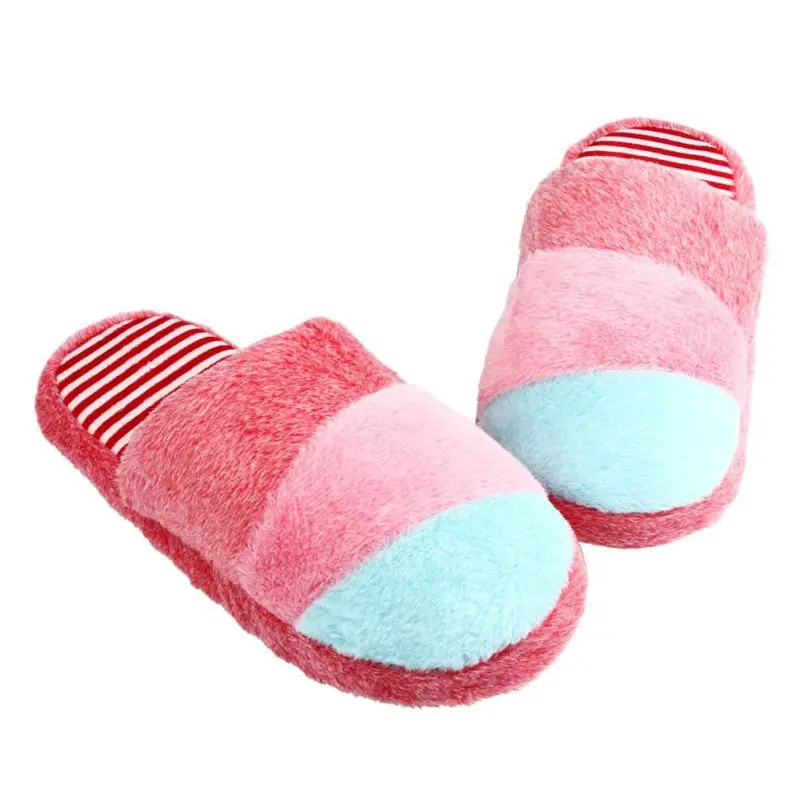 Soft Warm Lovely Velvet Women Ladies Home Anti Slip Slippers Indoor Shoes Cotton Slippers Soft Shoes 6