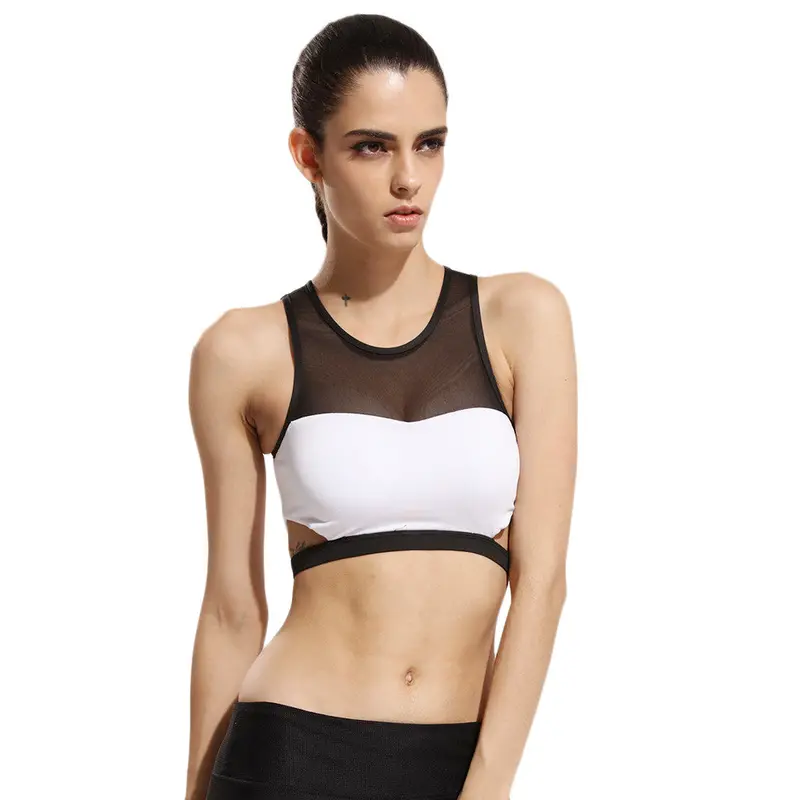 Softsexy Bra Fitness Shockproof Hollow Design Wireunderwear Top Bra Fast Dry 5