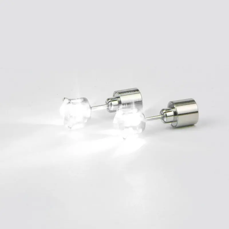 Sold Charm Led Earring Light Up Crown Glowing Crystal Stainless Ear Drop Ear Stud Earring Dance Party Jewelry 5