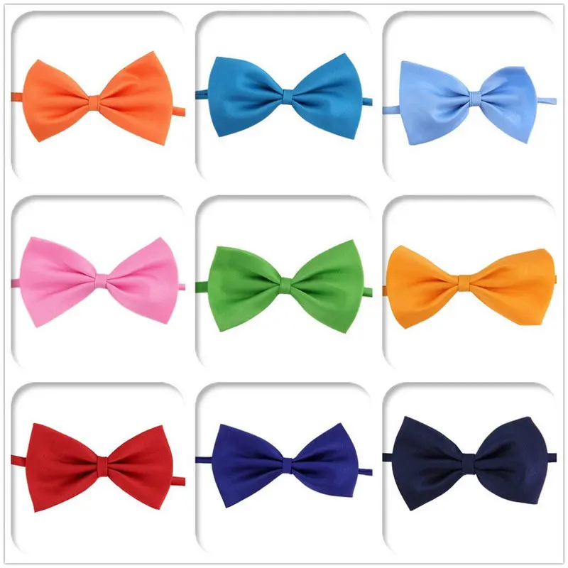 Solid Bow Tiebutterfly Cravat Bowtiesolid Color Marriage Bow Ties For 1