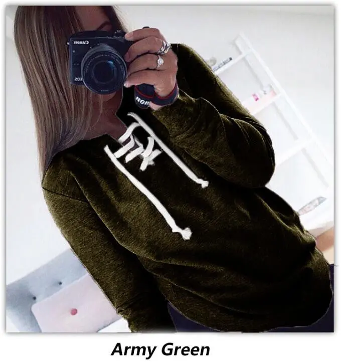 Solid Color Hoodie for Women – Casual Long-Sleeve Sweatshirt with Hollow-Out Accents (GV333)