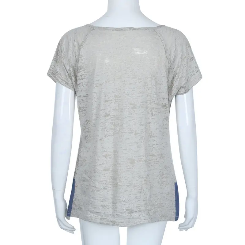 Solid Color Short Sleeve Women Tshirts Casual Tops Blusas Loose Casual Button Tees 4