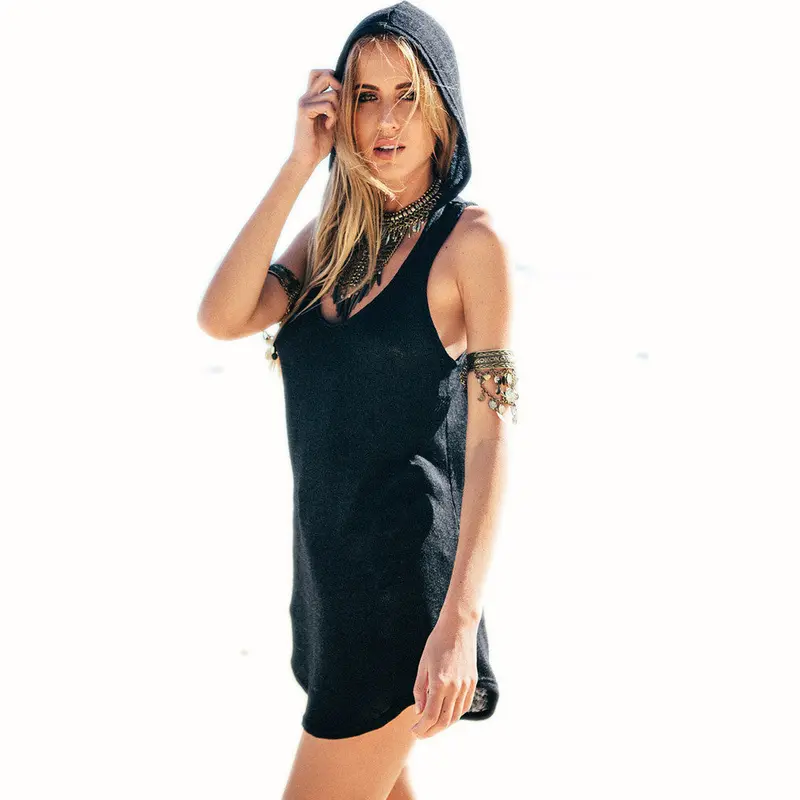 Solid Slim Women Tank Tops Sleeveless Women Casual Vhooded Tank Tops Blouse Shirt For Woman Fashion 1