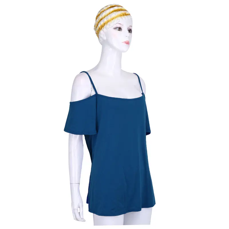 Spaghetti Strap Women Shirts Crop Top Off Shoulder Tops Camisa Femme Loose Casual Camisas Mujer Blouses Cropped Feminino 10