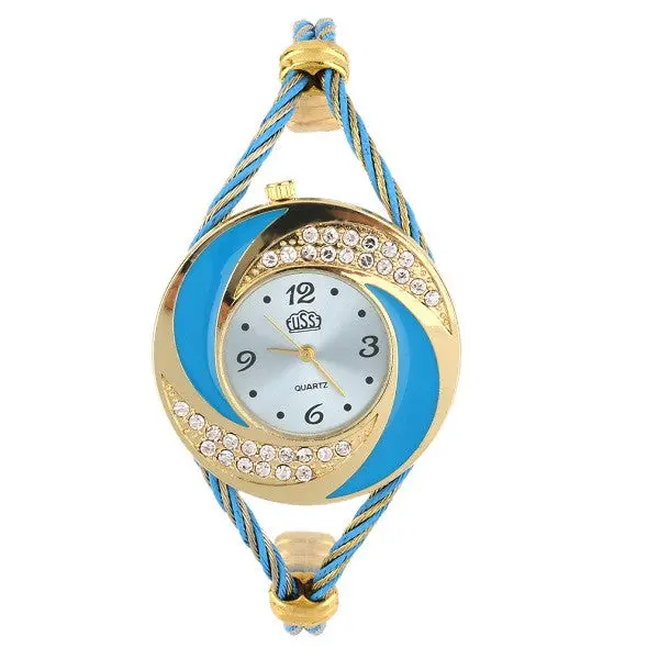 Special Watch Strap Double Steel Bracelet Watch Tai Chi Diallady Watch Rhinestone Relogio Feminino 1
