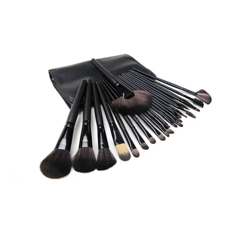 Sponge Puff + 24 Pcs Cosmetic Makeup Brushes 2