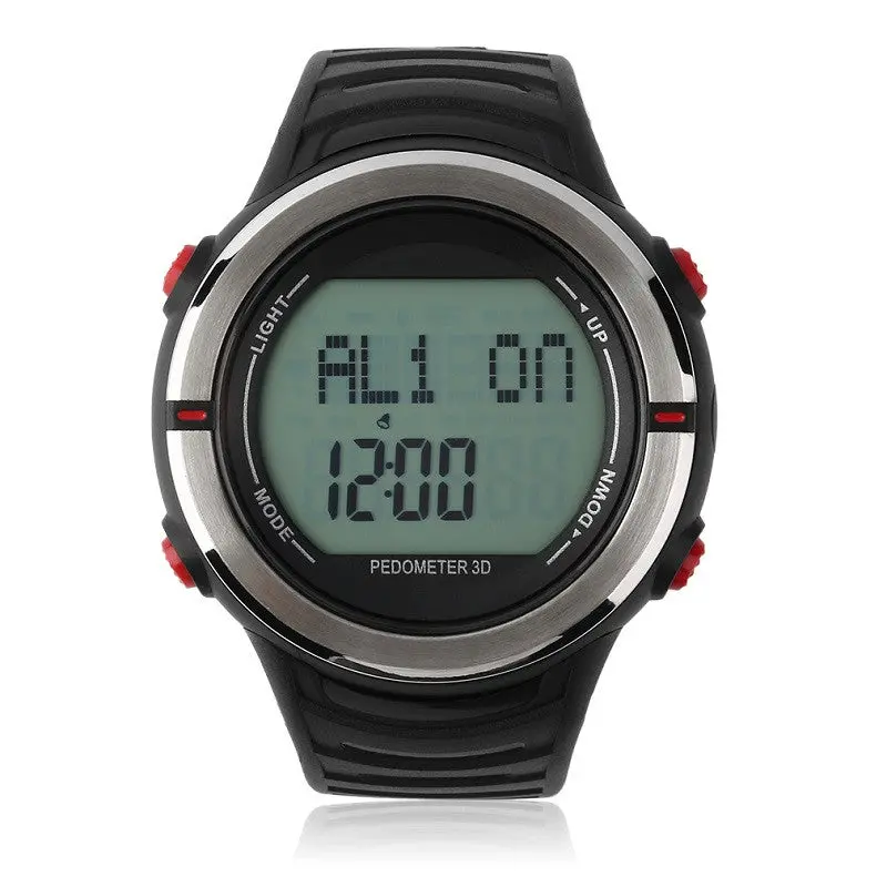 Sport Watches Heart Rate Monitor Watchdigital Led Pedometer Watch Step Counterclock Calories 50M Waterproof 1