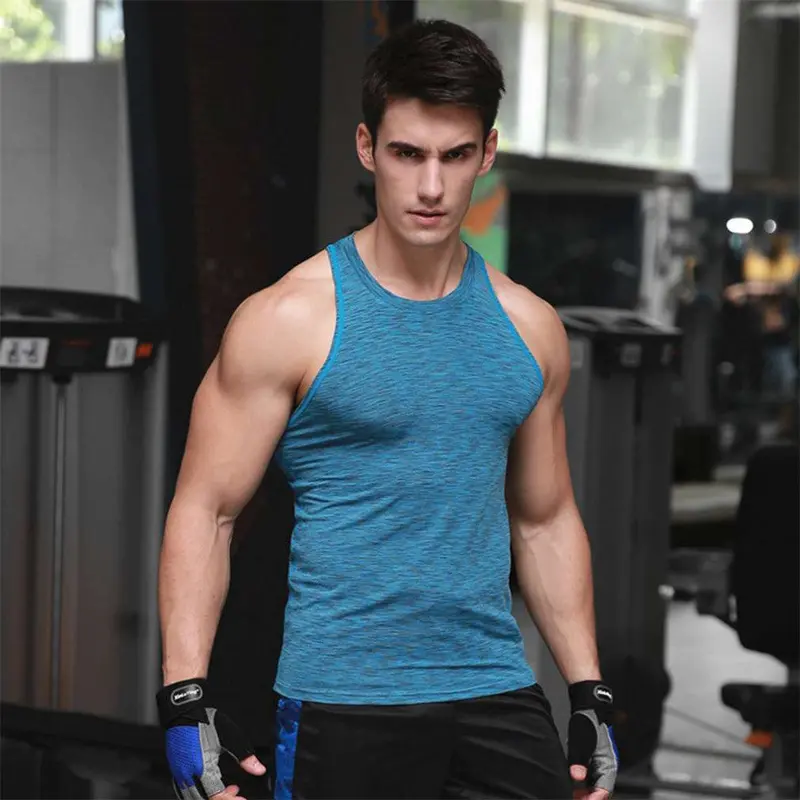 Sports Fitness Compression Breathable Sweat Absorbtion Tight Vest Fast Drying Tops M-Xl 5