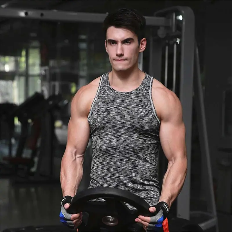 Sports Fitness Compression Breathable Sweat Absorbtion Tight Vest Fast Drying Tops M-Xl 7