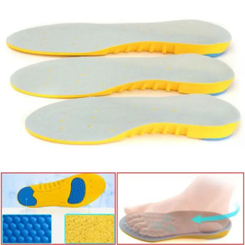 Sports Ortics Arch Support Insoles Memory Foam Orthopedic Pads For Shoes Men Women Cushioning Protection Pain Relief L 1