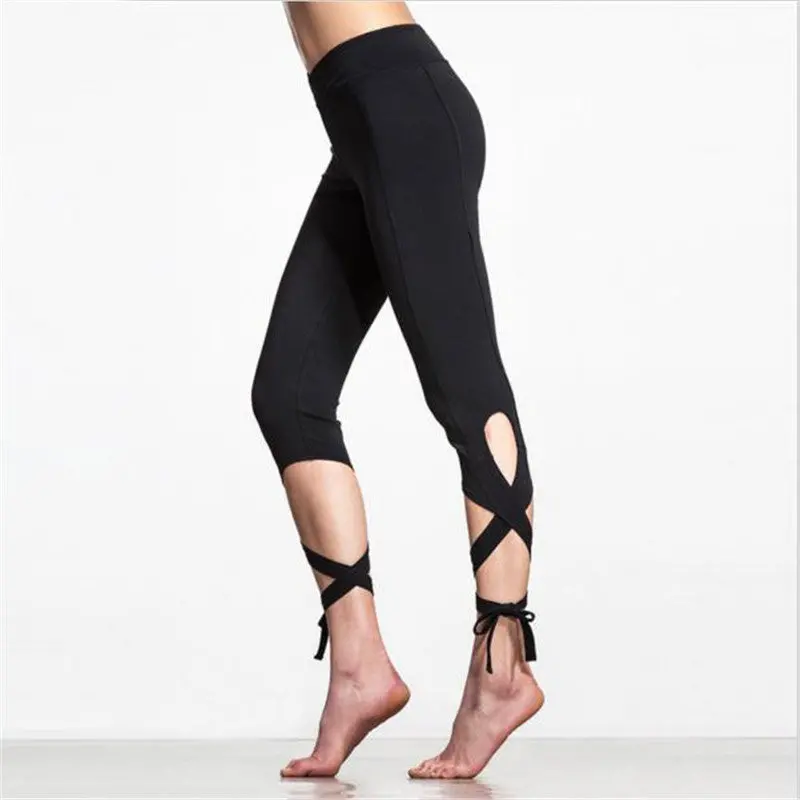 Sports Stretch Leggings Women Fitness Gym Pants Elastic Quick Dry Running Pants Athletic Sports Jogging Workout Ballet Leggings 1