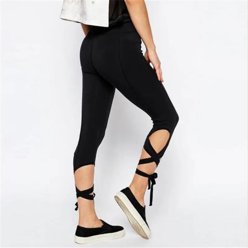 Sports Stretch Leggings Women Fitness Gym Pants Elastic Quick Dry Running Pants Athletic Sports Jogging Workout Ballet Leggings 3