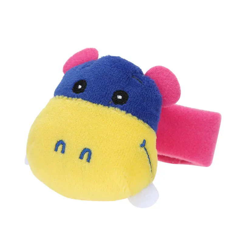 St Baby Toys Wrist Strap Socks Cute Cartoon Cow Cattle Plush Developmental Baby Rattle Toy Ring Bell 2