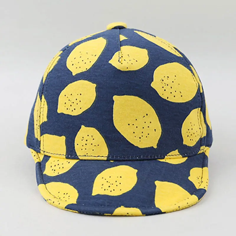 St Brim Baby Hats Sun Hats Kids Fruit Printed Children's Baby Baseball Beret Caps Cute Boy Girl For 1-3Y Baby 1