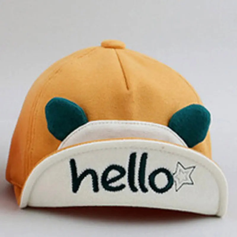 St Brim Sun Hats Cute Baby Kids Cap Hats Bonnet Cotton Outdoor Sun Hats Baby Baseball Beret Caps Boy Girl For 1-3Y Baby 1