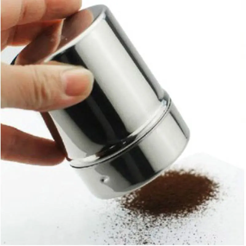 Stainless Chocolate Shaker Dredge Icing Sugar Powder Cocoa Flour Coffee Sifter52615 1