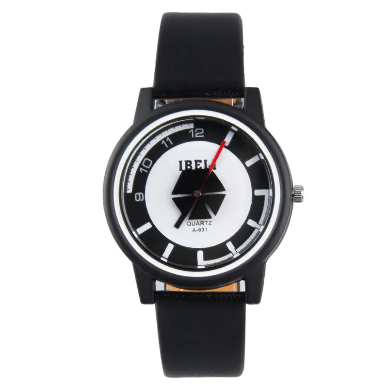 Stainless Steel Back Leather Band Casual Watchwristwatch Gift Popular Shopping Travel Casual Quartz-Watch 3