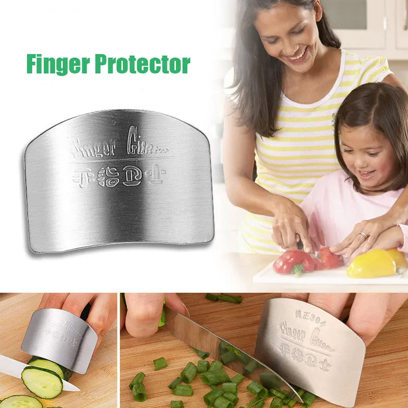 Stainless Steel Hand Guard Finger Protector Knife Slice Chop Safe Slice Tool55301 1