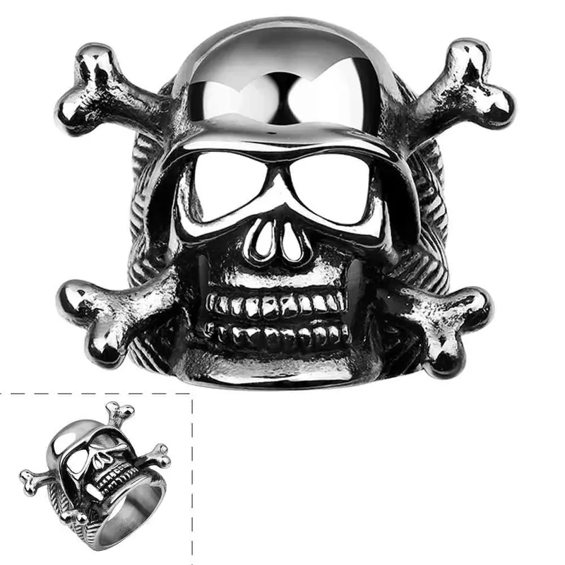 Stainless Steel Ring Bone Head Aliancas Love Mayar 51 1