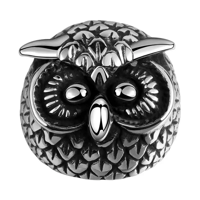 Stainless Steel Ring Owl Shape Anel De Ouro Wedding Jewelry Mayar1 6 4