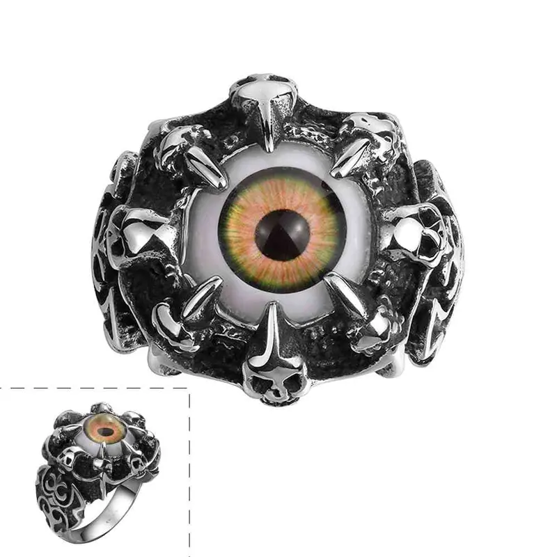 Stainless Steel Rings An Eye Anillos Bear Jewelry Display Mayar119 1