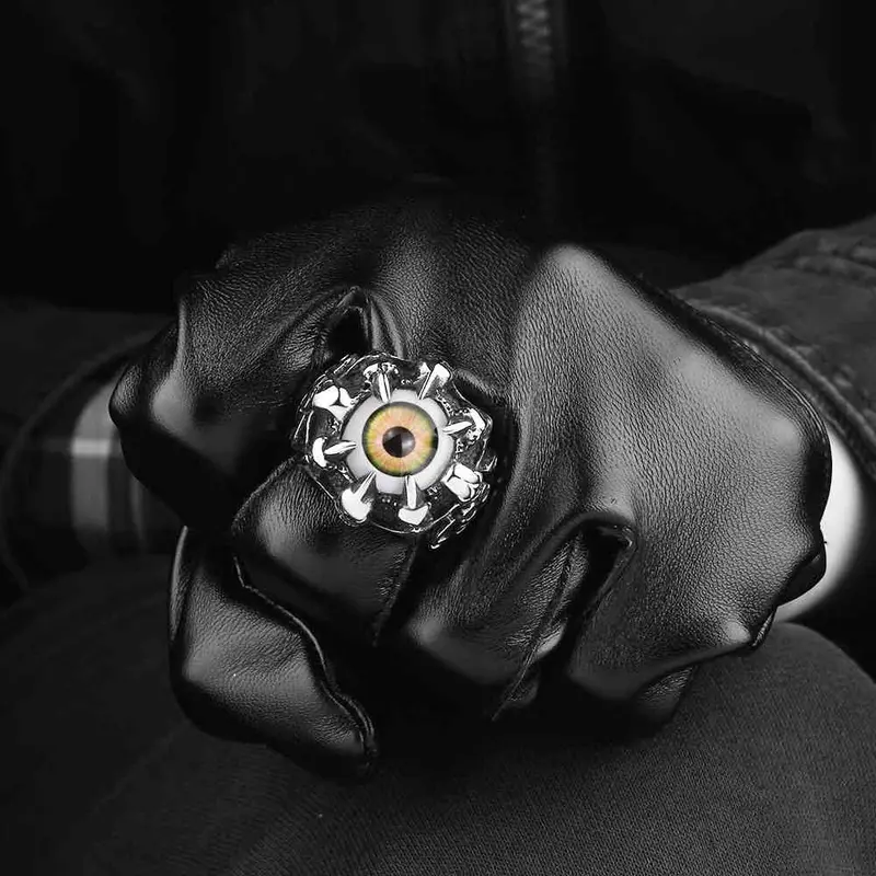 Stainless Steel Rings An Eye Anillos Bear Jewelry Display Mayar119 2