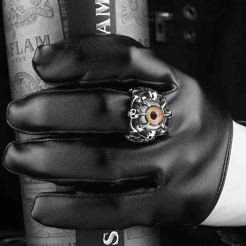 Stainless Steel Rings An Eye Anillos Bear Jewelry Display Mayar119 3