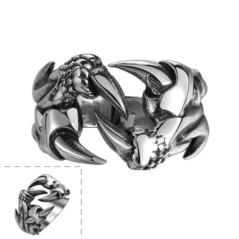 Stainless Steel Rings Claw Anel Love Mayar114 1