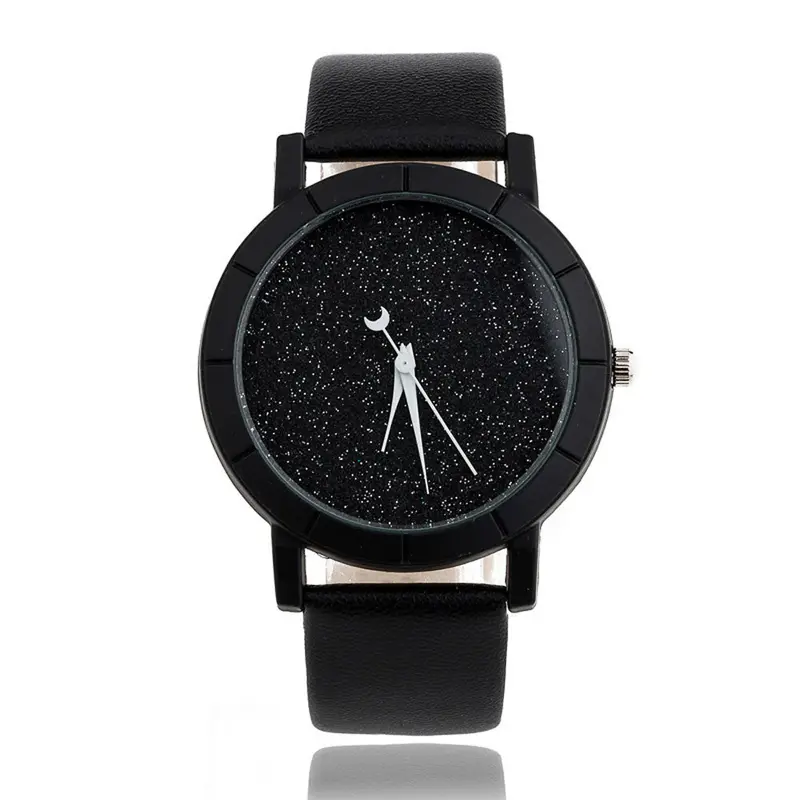 Star Minimalist Design Watches For Lovers Pu Leather Strap Watch Clock Relogio Montre Reloj 1