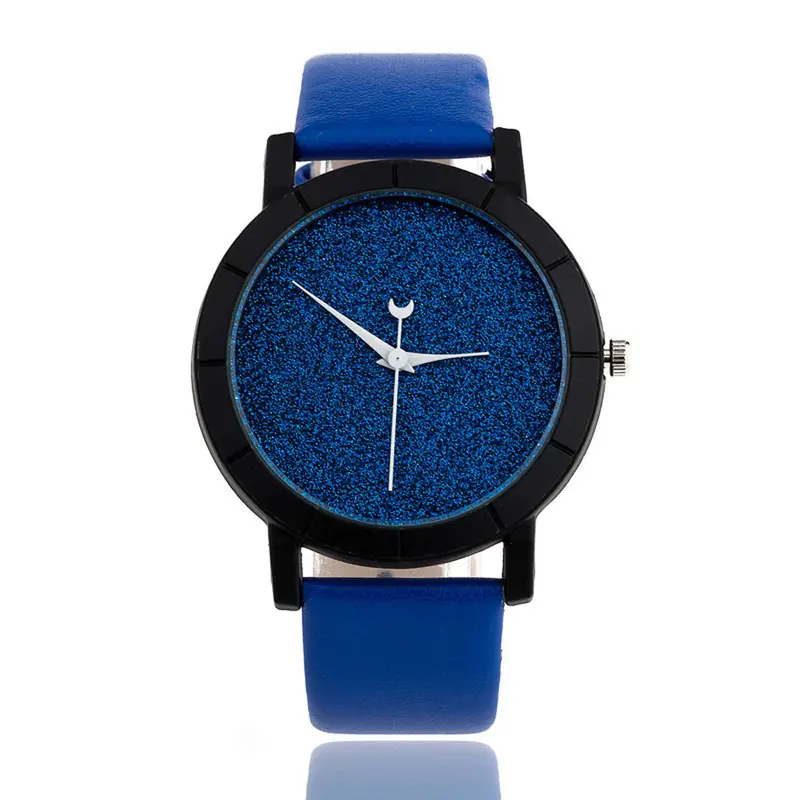 Star Minimalist Design Watches For Lovers Pu Leather Strap Watch Clock Relogio Montre Reloj 2