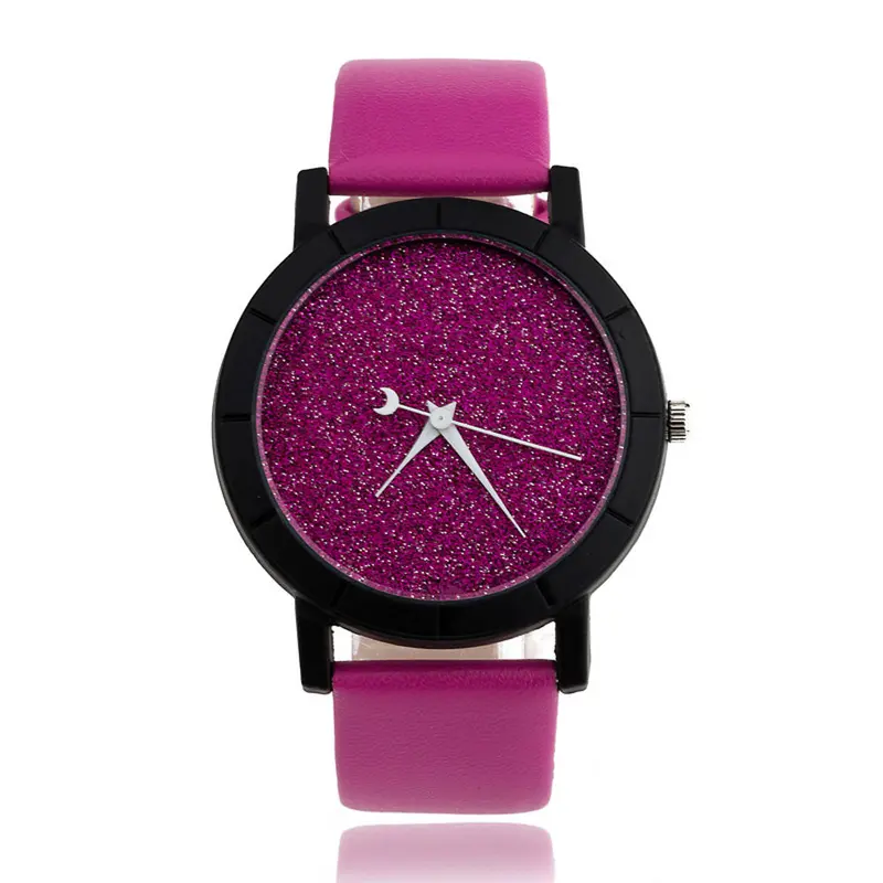 Star Minimalist Design Watches For Lovers Pu Leather Strap Watch Clock Relogio Montre Reloj 4