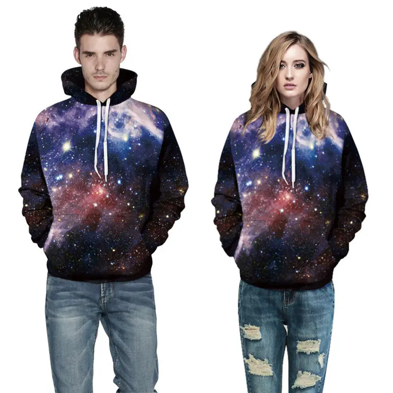 Star Style Punk 3D Digital Printing Copule Hoodie Sweatshirt Tops Qydm 010 1