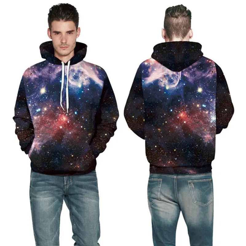 Star Style Punk 3D Digital Printing Copule Hoodie Sweatshirt Tops Qydm 010 2