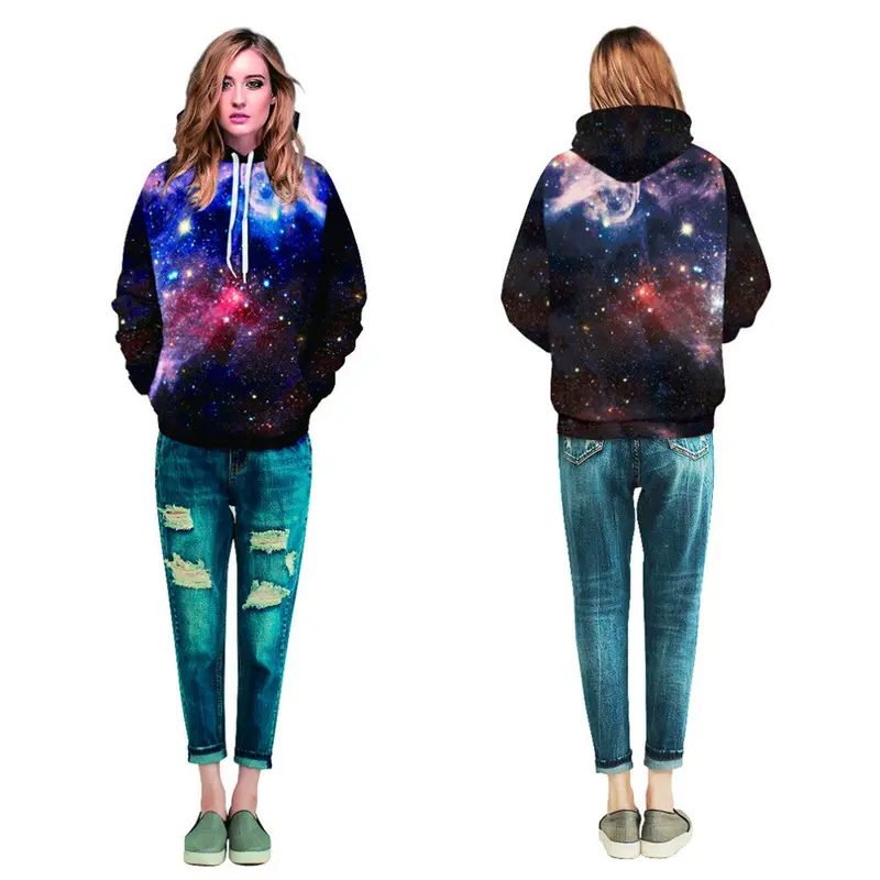 Star Style Punk 3D Digital Printing Copule Hoodie Sweatshirt Tops Qydm 010 3
