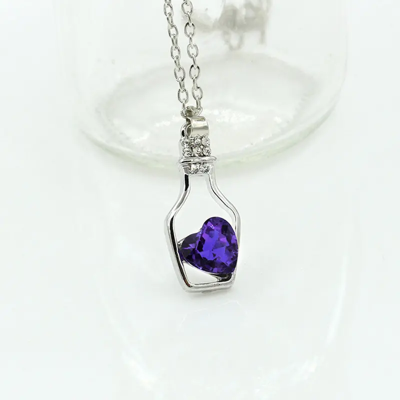 Statement Choker Charms Love Drift Bottles Necklaces&Pendants Women Fine Jewelry Fast Shipping Feida 2