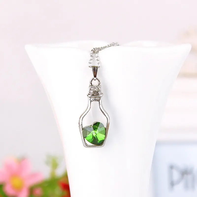 Statement Choker Charms Love Drift Bottles Necklaces&Pendants Women Fine Jewelry Fast Shipping Feida 3