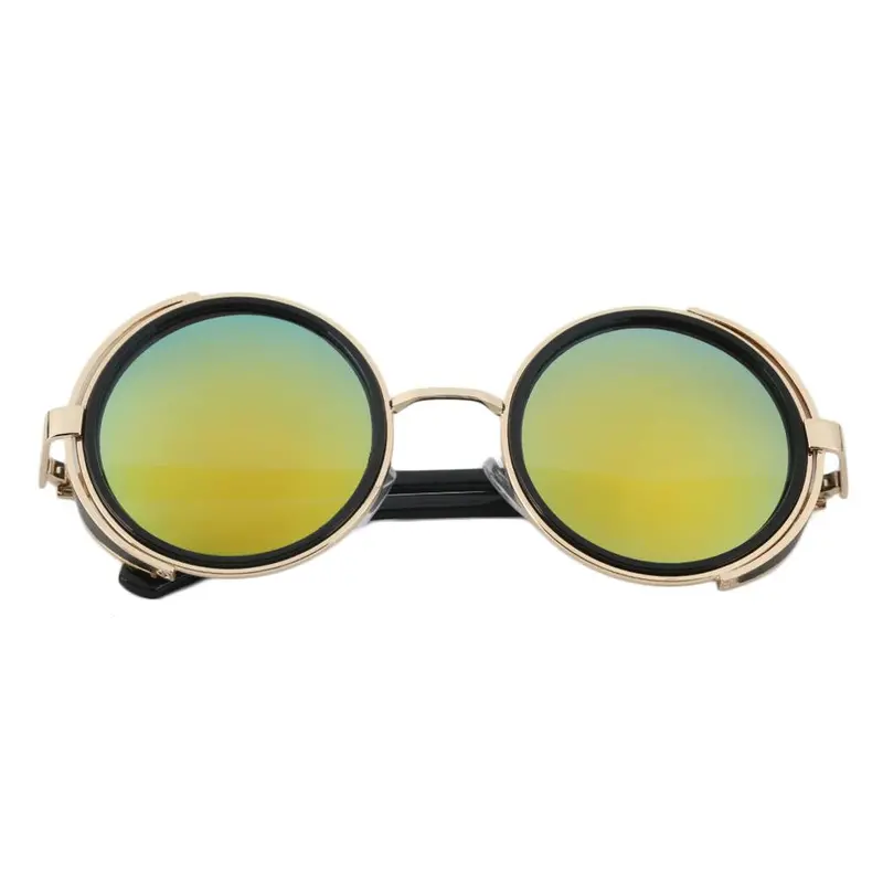 Steampunk Sunglasses Round Glasses Cyber Goggles Vintage Retro Style Blinder 2