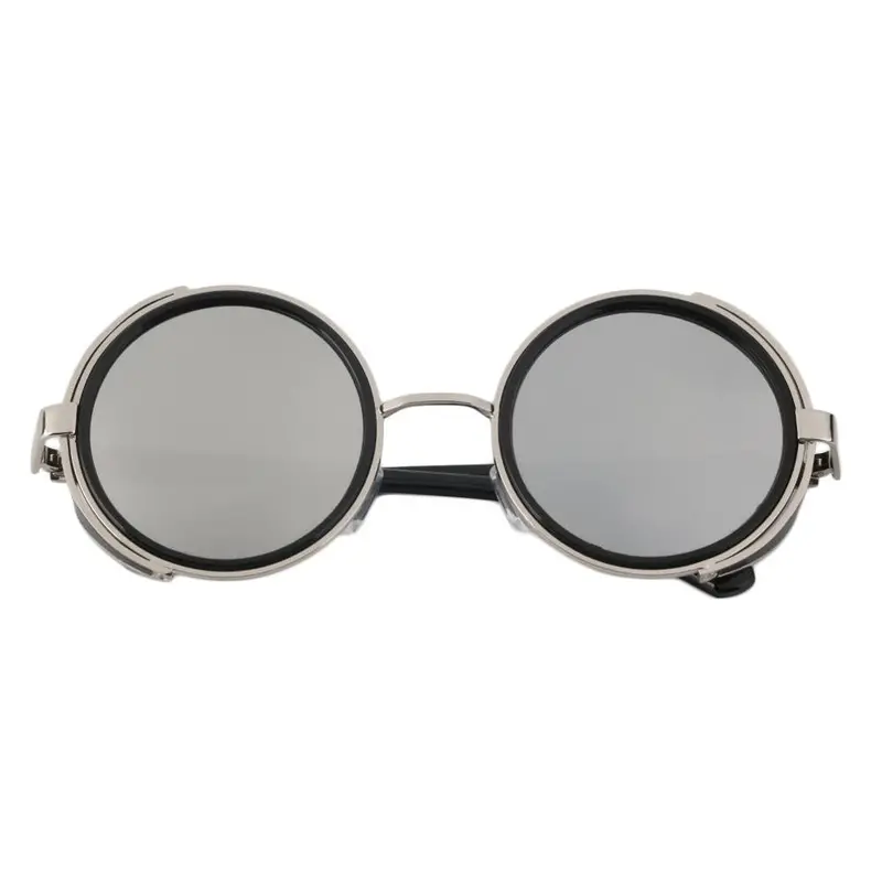 Steampunk Sunglasses Round Glasses Cyber Goggles Vintage Retro Style Blinder 3