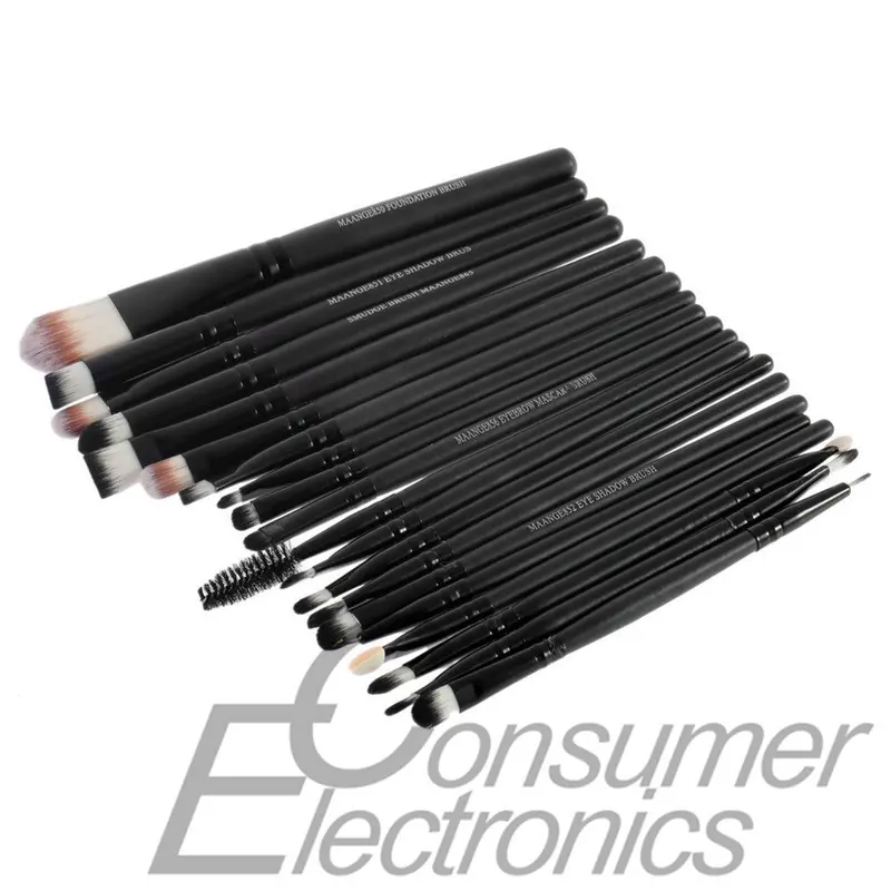 Stock Clearance 20Pcs Print Logo Makeup Brushes Cosmetic Make Up Brush Set The Best Quality 1
