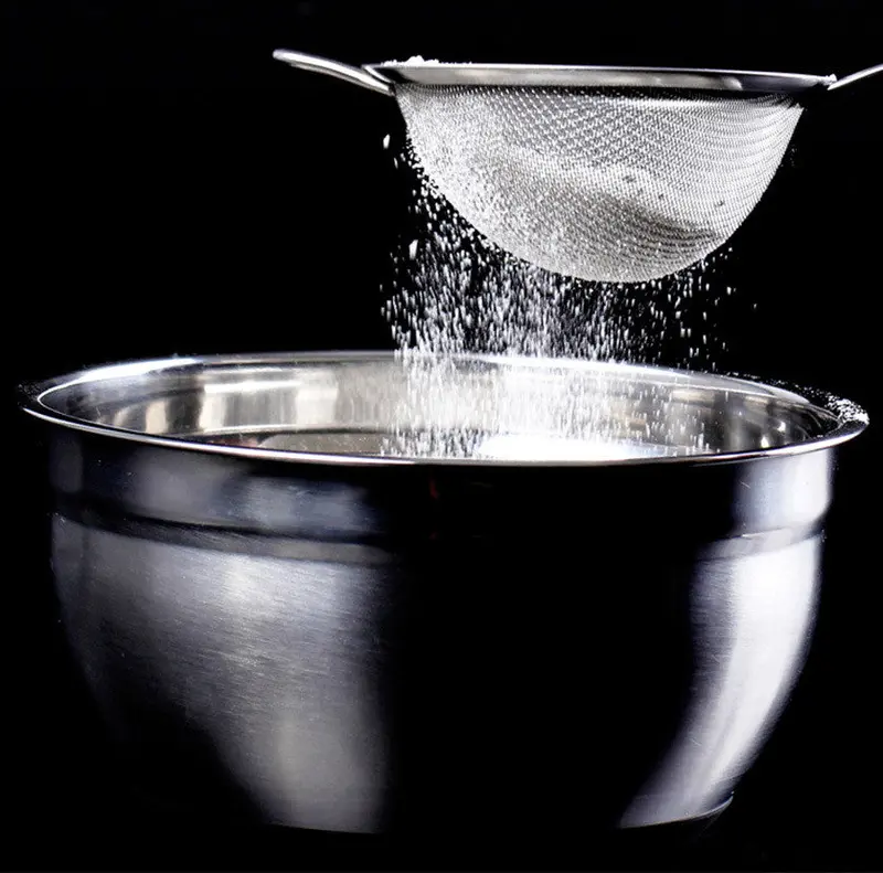 Strainer Tools Stainless Steel Fine Mesh Skimmer Flour Colander Sieve Sifter 71198 1