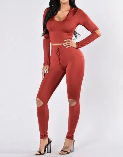 Streetwear Two-Piece Set – Bodycon Crop Top & Matching High-Waisted Pants (GV457)