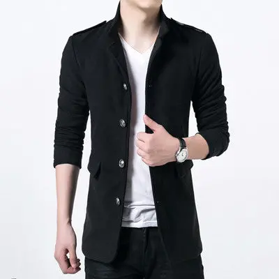 Strenchjackets Slim Fits Long Casual Coats Thick Outwears Plus Size Quality 1