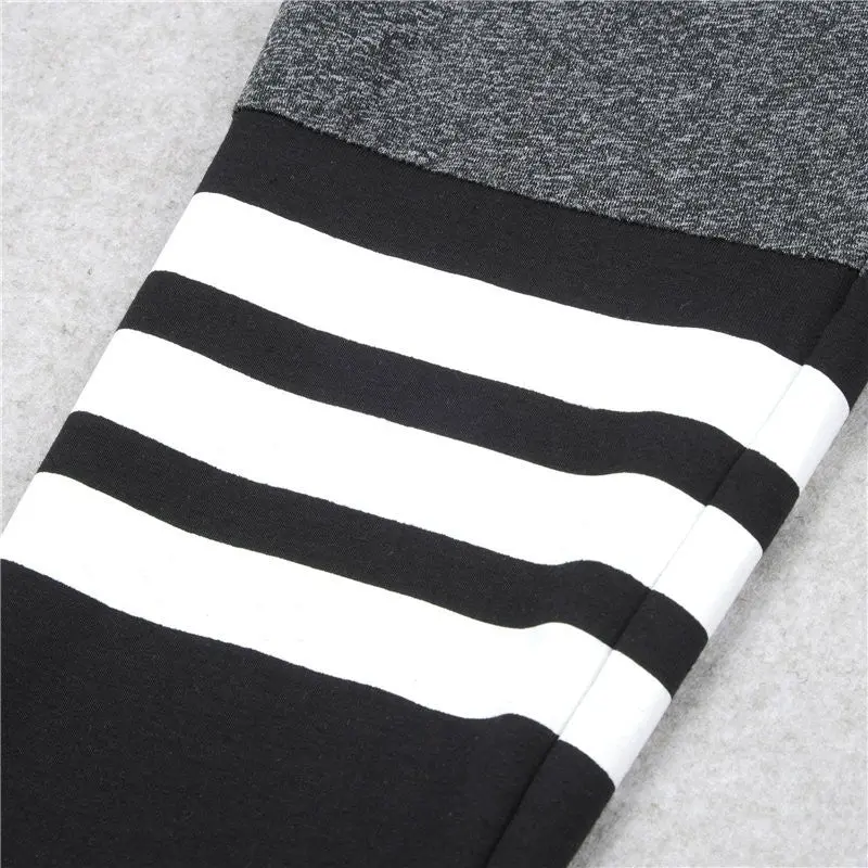 Stretchy Fitness Legging Women Patchwork High Waisted Leggings Slim Skinny Leggin Sexy Fitness Pants 11