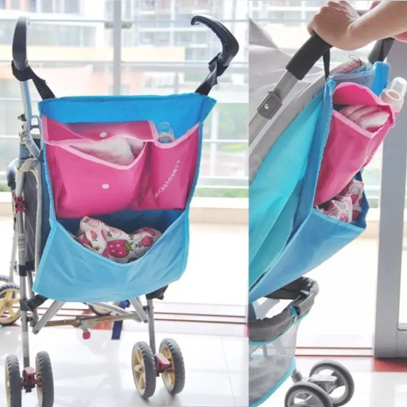 Stroller Organizer Baby Carriage Pram Diaper Bags Born Stroller Travel Basket Bag Storage Hanging Accessories 1