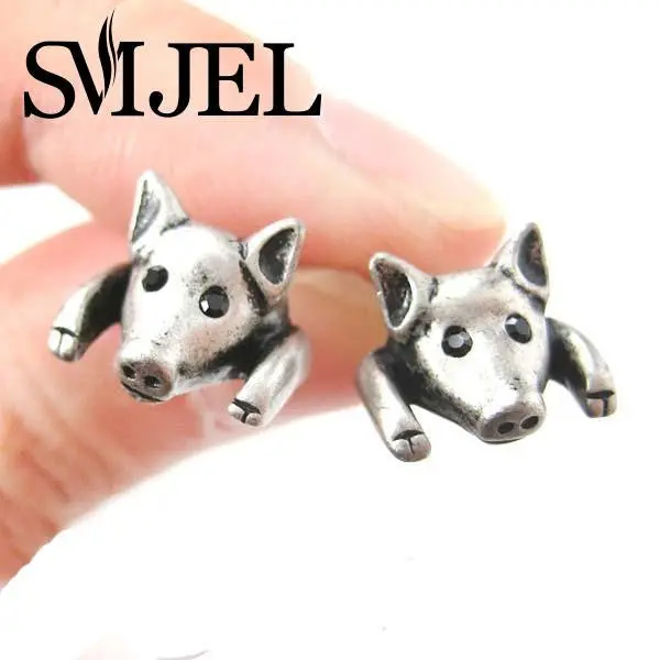 Stud Earring Set Vintage Pig Istic Animal Stud Earrings S108 2