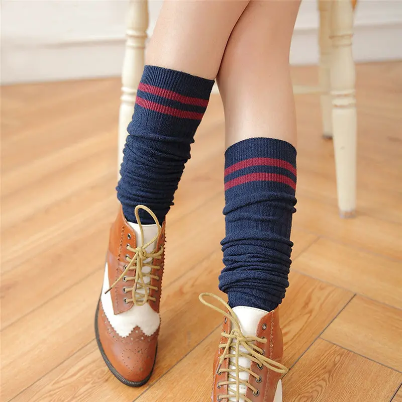Student College Compression Stockings Wind Thigh High Stockings Black Over The Knee Girls Women Stockings Fast Shipping Feida 3