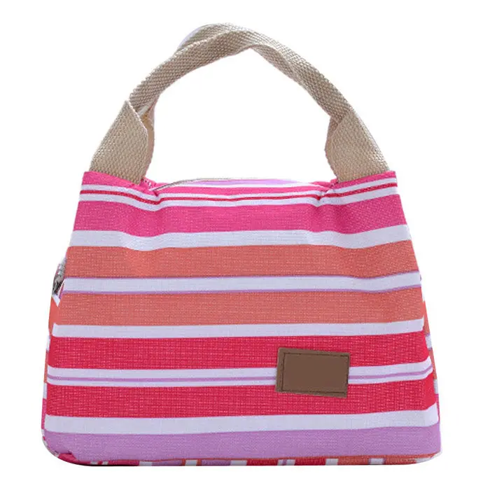 Student Worker Family Convenient Thermal Insulated Lunch Box Tote Cooler Oxford Zipper Bag Bento Picnic Pouch 1